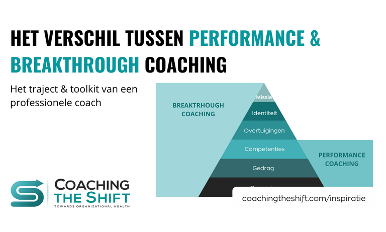 Verschil performance & breakthrough coaching