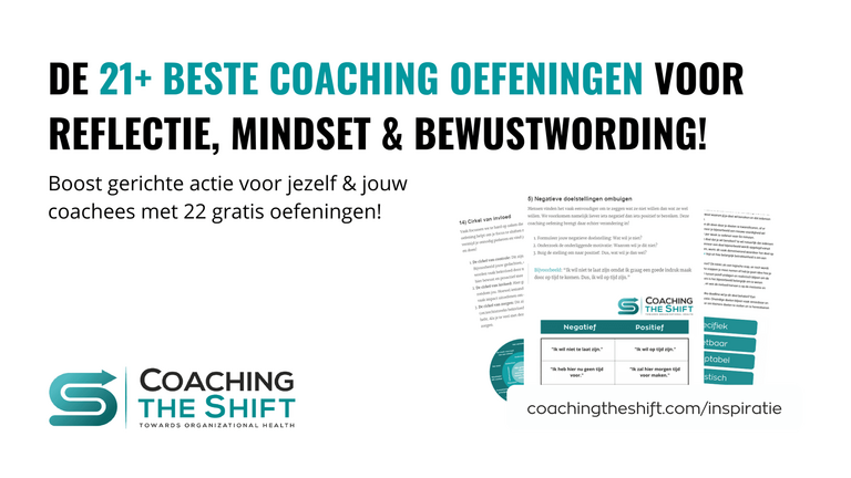 Coaching en mindset oefeningen 20+